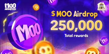 Moo Monster กำลังจะแจก Airdrop กว่า 250,000 $MOO สายล่า Airdrop ห้ามพลาด